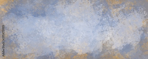 Sfondo acquerello in pittura azzurro e marrone con trama nuvolosa e grunge marmorizzato, nebbia morbida sfumata, illuminazione nebulosa e colori pastello