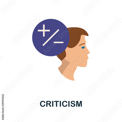 Criticism icon. Simple element from personality collection. Creative Criticism icon for web design, templates, infographics and more