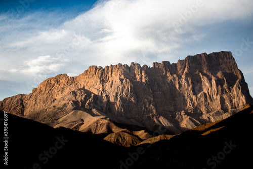 sunset in the mountains