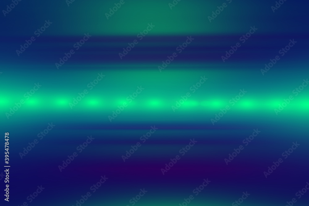 Beautiful and abstract background, blurred in motion. Blue-green color.