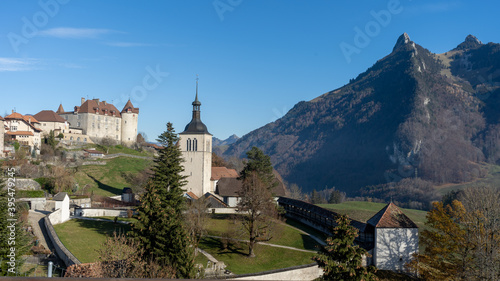 The Village of Gruyeres  Switzerland. 