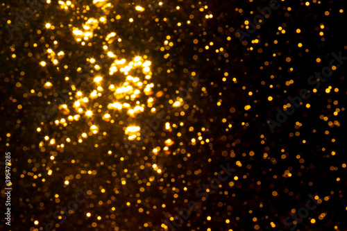 Bokeh gold from natural water