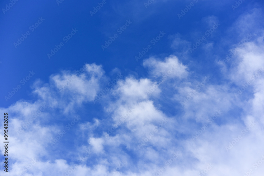 white clouds on Blue sky