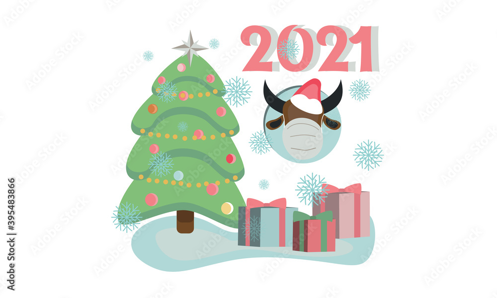 Obraz premium New year tree and gifts