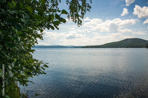 A viewe of lakeside of Turgoyak lake 