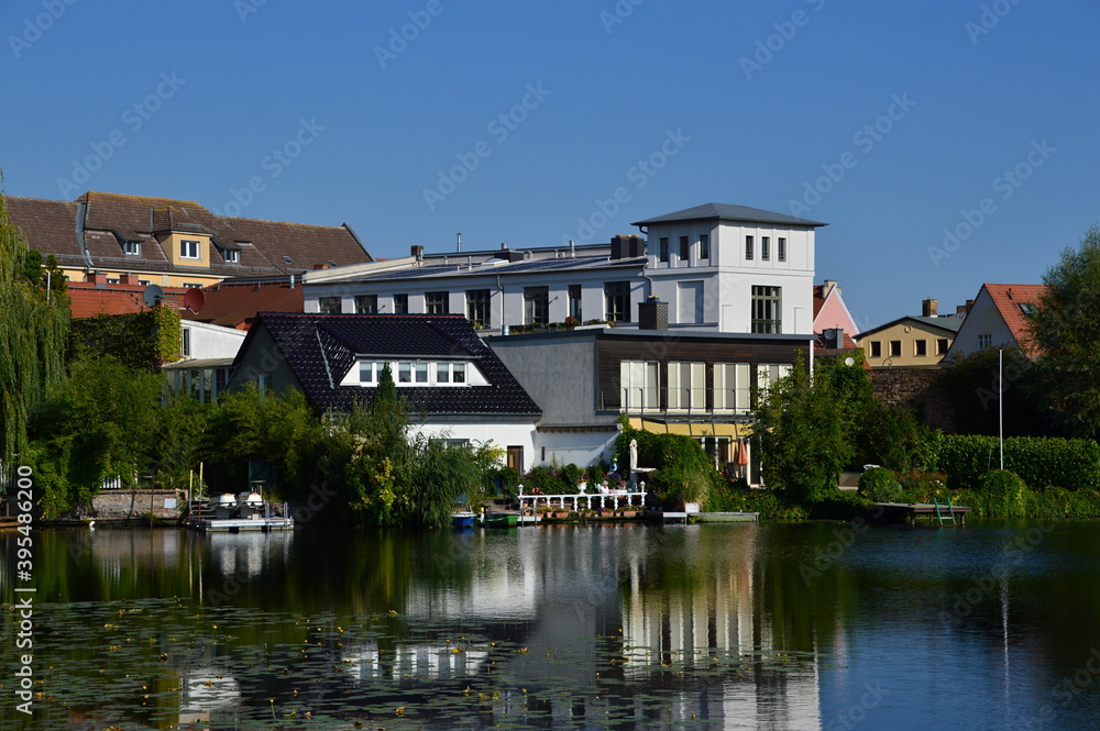 Skyline der Dom Insel in der Altstadt von Brandenburg an der Havel