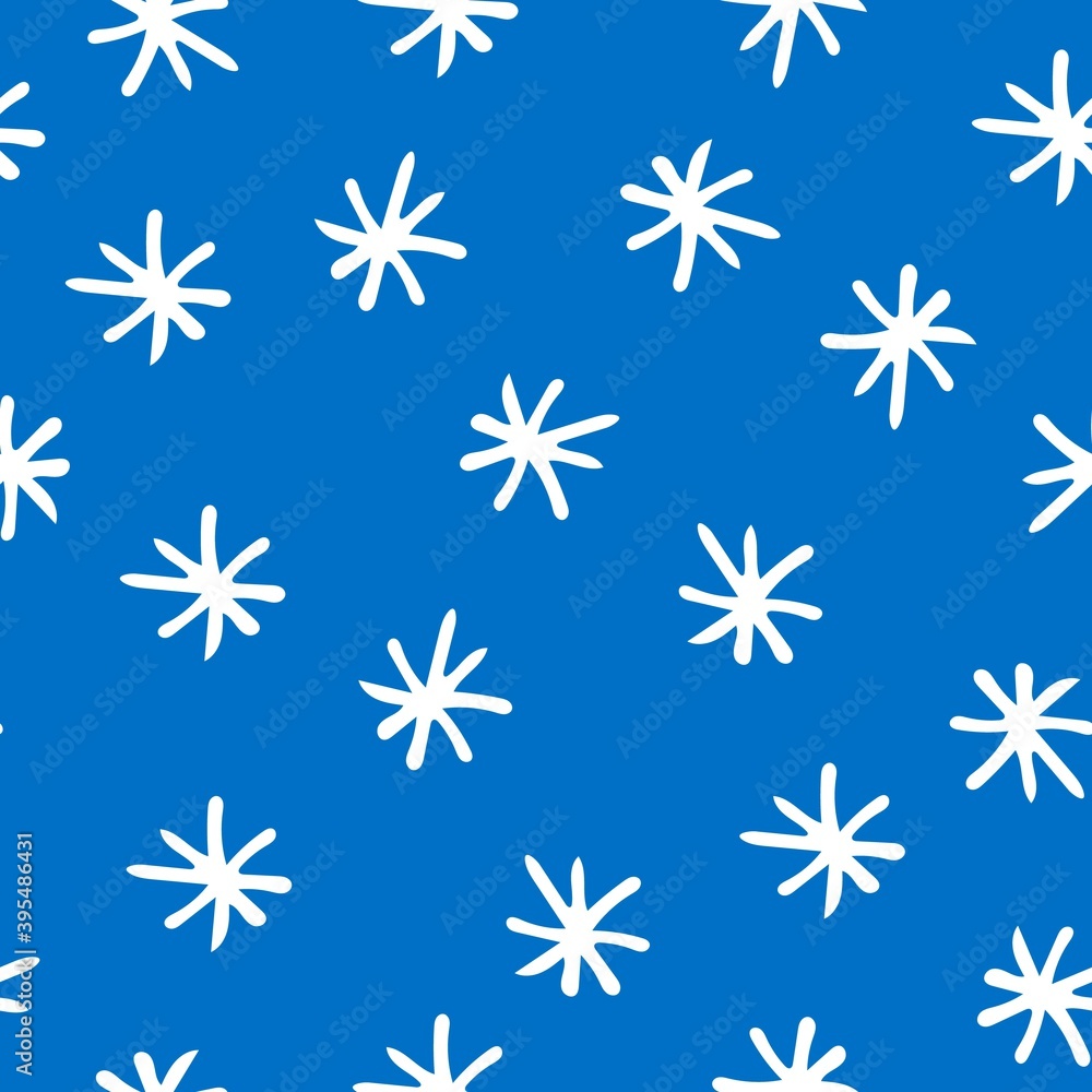 Hand Drawn Christmas Seamless Pattern. Winter Background. Hand Drawn Christmas Seamless Pattern. Winter Background.