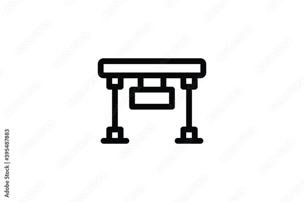 Wild West Outline Icon - Welcome Sign Wild West Outline Icon - Welcome Sign