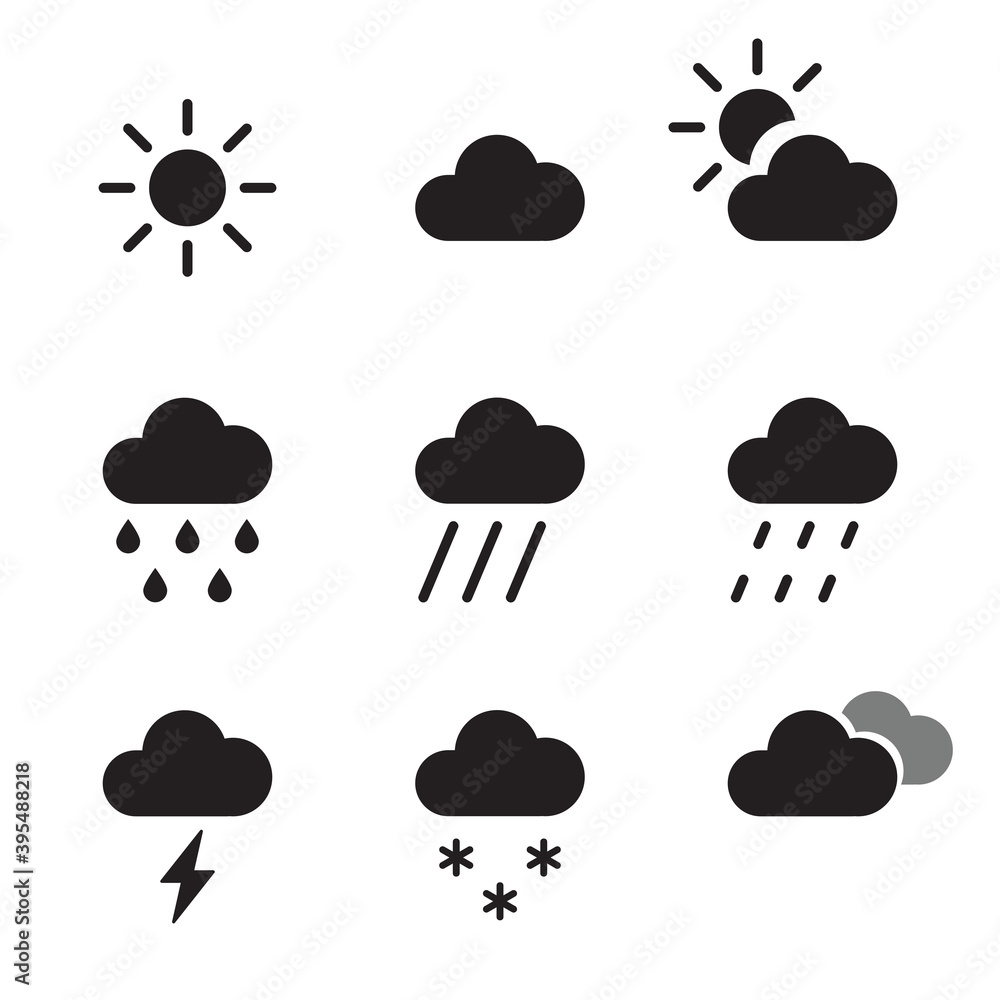 Weather icon set Weather icon set