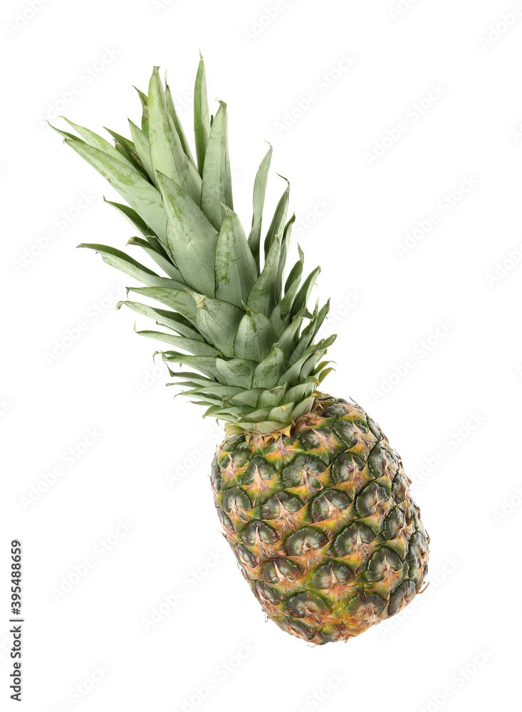 Fototapeta premium Fresh ripe juicy pineapple isolated on white