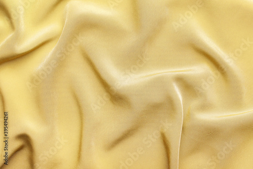 Yellow silky elegant fabric