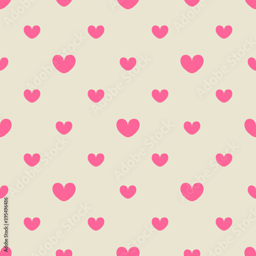 Pink hearts seamless pattern design for Valentine's Day, invitation cards, wrapping, textiles, wedding decorations
