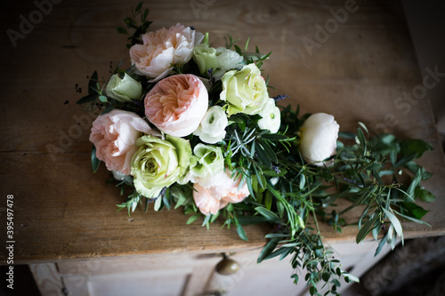 Wedding bouquet roses