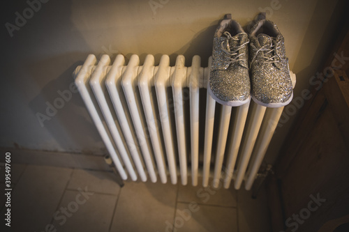 silver shoes ready to go