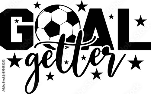 Goal getter on the white background. Vector illustration