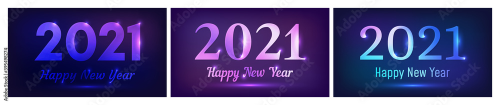 2021 Happy New Year neon background 2021 Happy New Year neon background