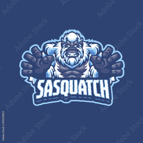 Sasquatch Mascot logo for esport and sport team
