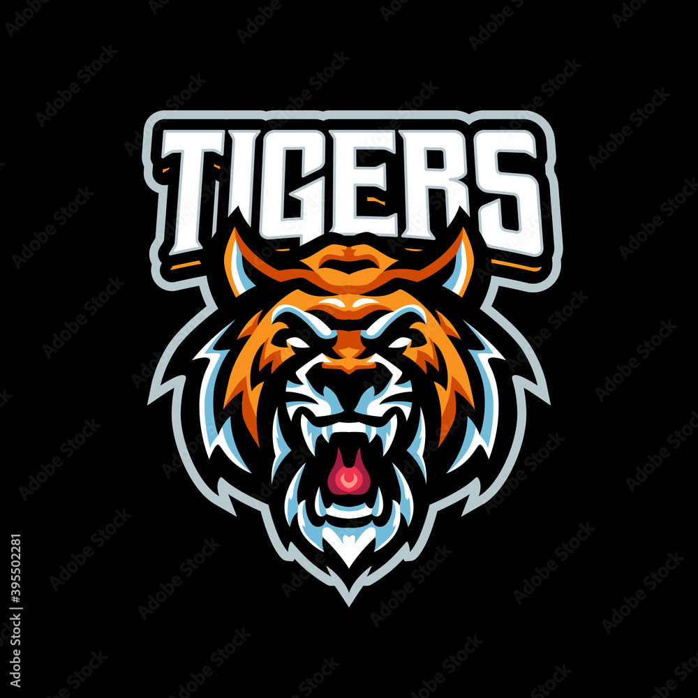 Tiger Mascot logo for esport and sport team Tiger Mascot logo for esport and sport team