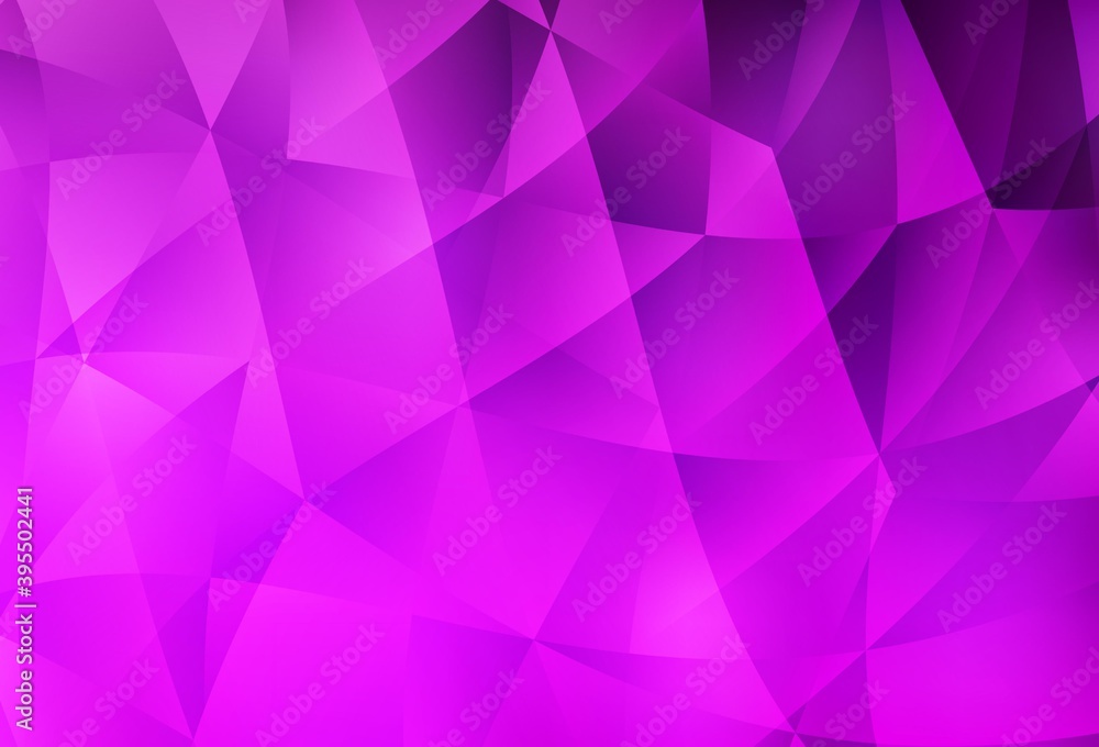 Light Purple vector triangle mosaic template. Light Purple vector triangle mosaic template.