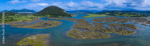 Tidal Marsh, Tidal Wetland (MARISMA), Low Tide, Marismas de Santoña, Victoria y Joyel Natural Park, Cantabria, Spain, Europe photo