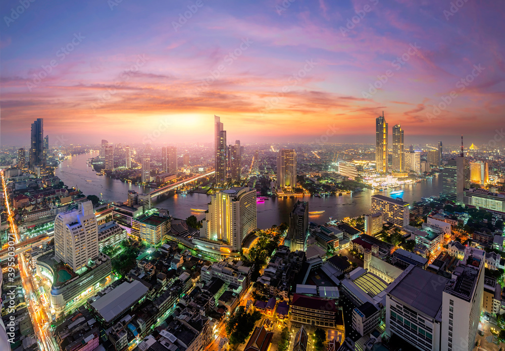 Obraz premium sunset Bangkok