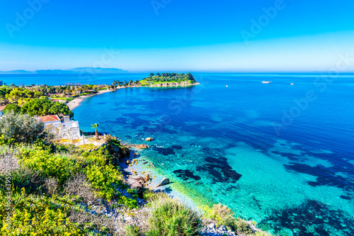 Obraz na płótnie Kusadasi Town seascape view near Aegean Sea in Turkey