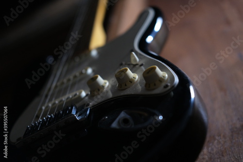 Wallpaper Mural Electric guitar photo, focus on the volume knob Torontodigital.ca