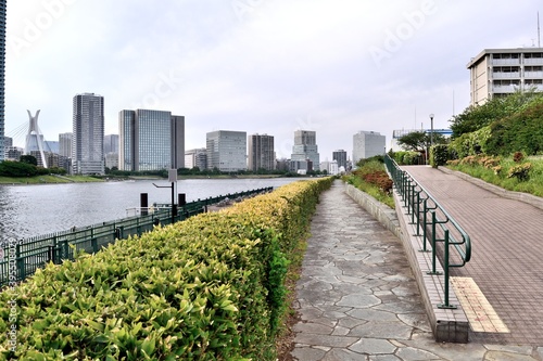 越中島公園遊歩道 永代橋方面 © op2015 / JAPAN