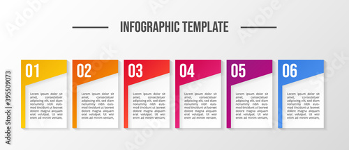 Modern infograph template. Flowchart. Vector