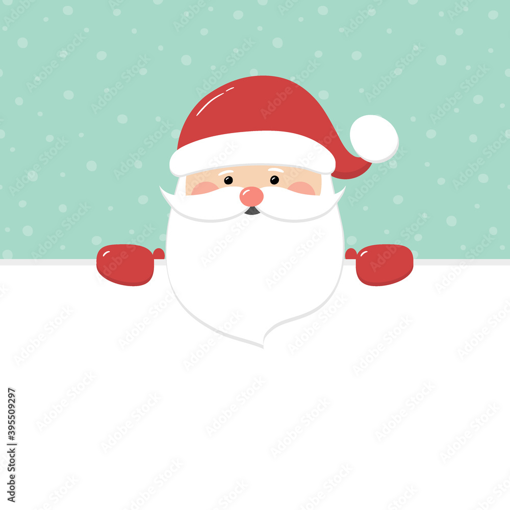 Santa Claus on empty background. Christmas ornament. Vector Santa Claus on empty background. Christmas ornament. Vector