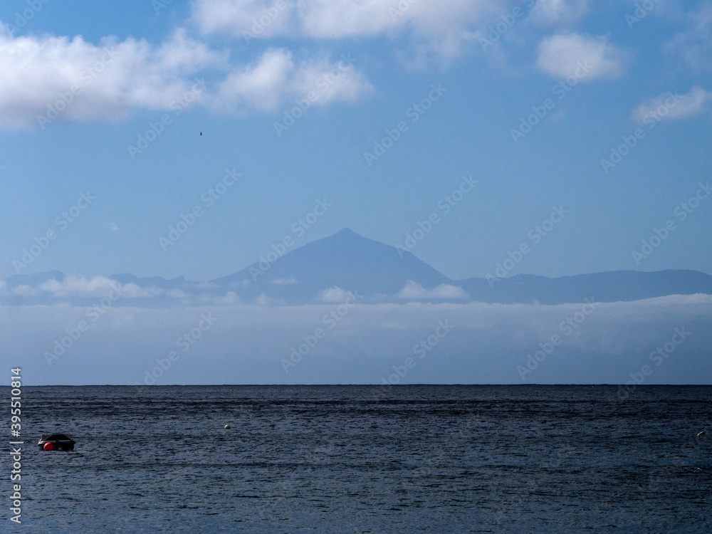 The Teide's volcano seen  from Gran Canarias island