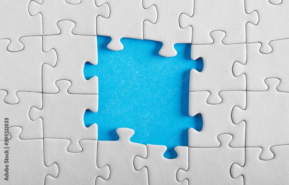 Fototapeta premium Puzzle with Missing Pieces