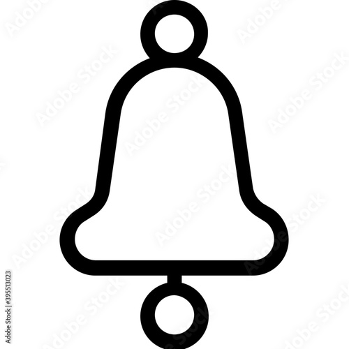 
Christmas Bell Flat Vector Icon
