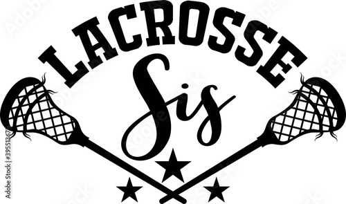 Lacrosse sis on the white background. Vector illustration