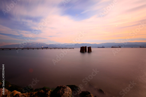 Kocaeli Seka Park and Boomerang shaped pier. photo