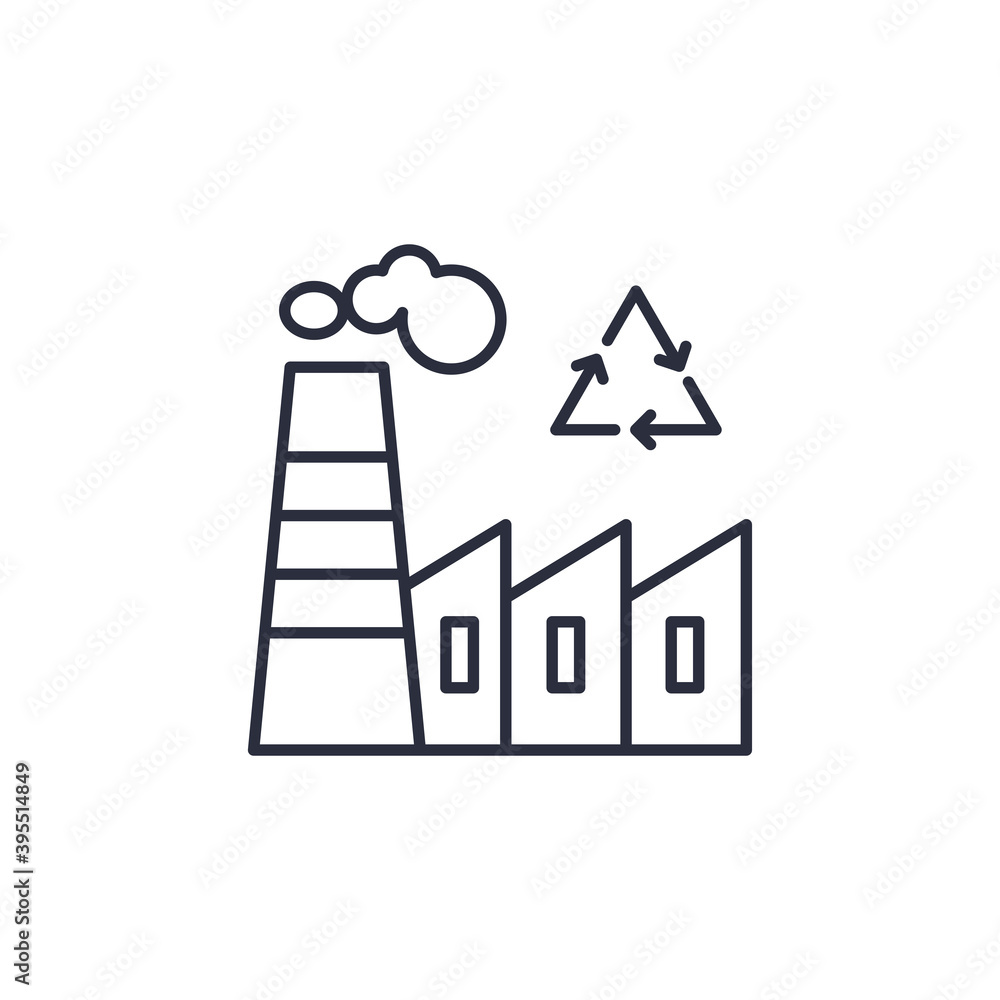 Factory building icon isolated on white background. The environment symbol modern, simple, vector, icon for website design, mobile app, ui. Vector Illustration Factory building icon isolated on white background. The environment symbol modern, simple, vector, icon for website design, mobile app, ui. Vector Illustration
