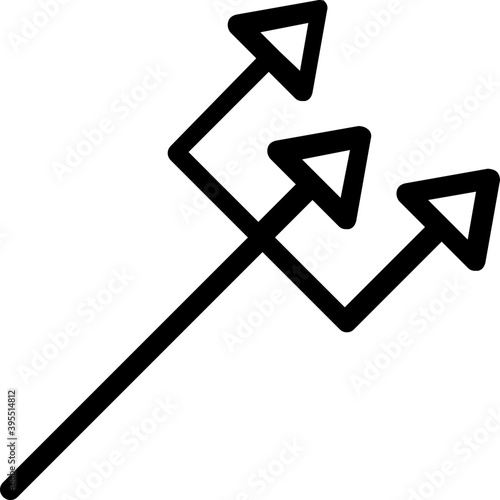 
Trident Flat Vector Icon
