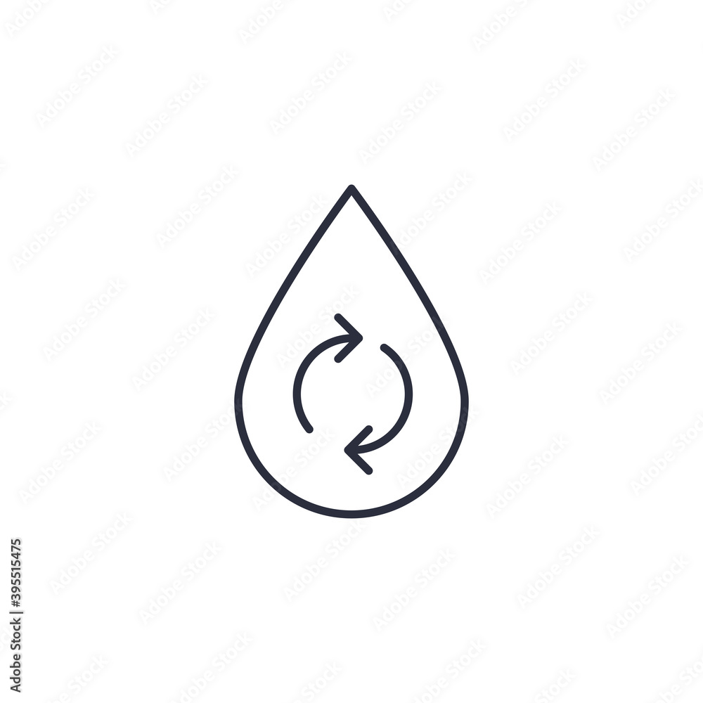 Save water icon isolated on white background. Recycle symbol modern, simple, vector, icon for website design, mobile app, ui. Vector Illustration Save water icon isolated on white background. Recycle symbol modern, simple, vector, icon for website design, mobile app, ui. Vector Illustration