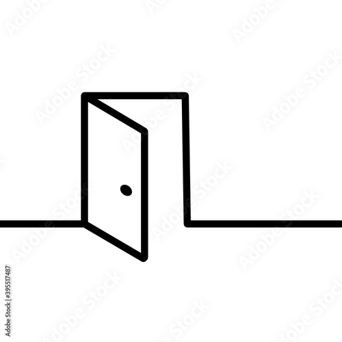 simple icon door or exit