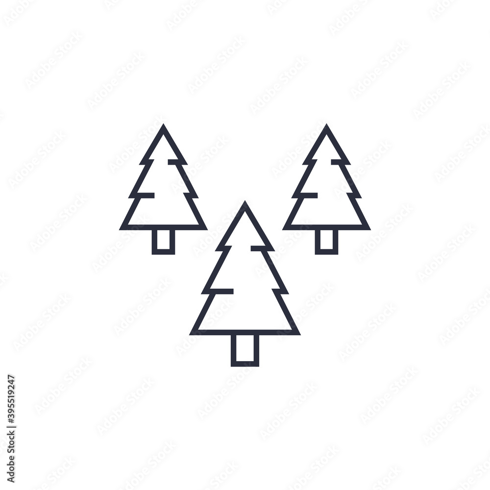 Woods icon isolated on white background. Forest symbol modern, simple, vector, icon for website design, mobile app, ui. Vector Illustration Woods icon isolated on white background. Forest symbol modern, simple, vector, icon for website design, mobile app, ui. Vector Illustration