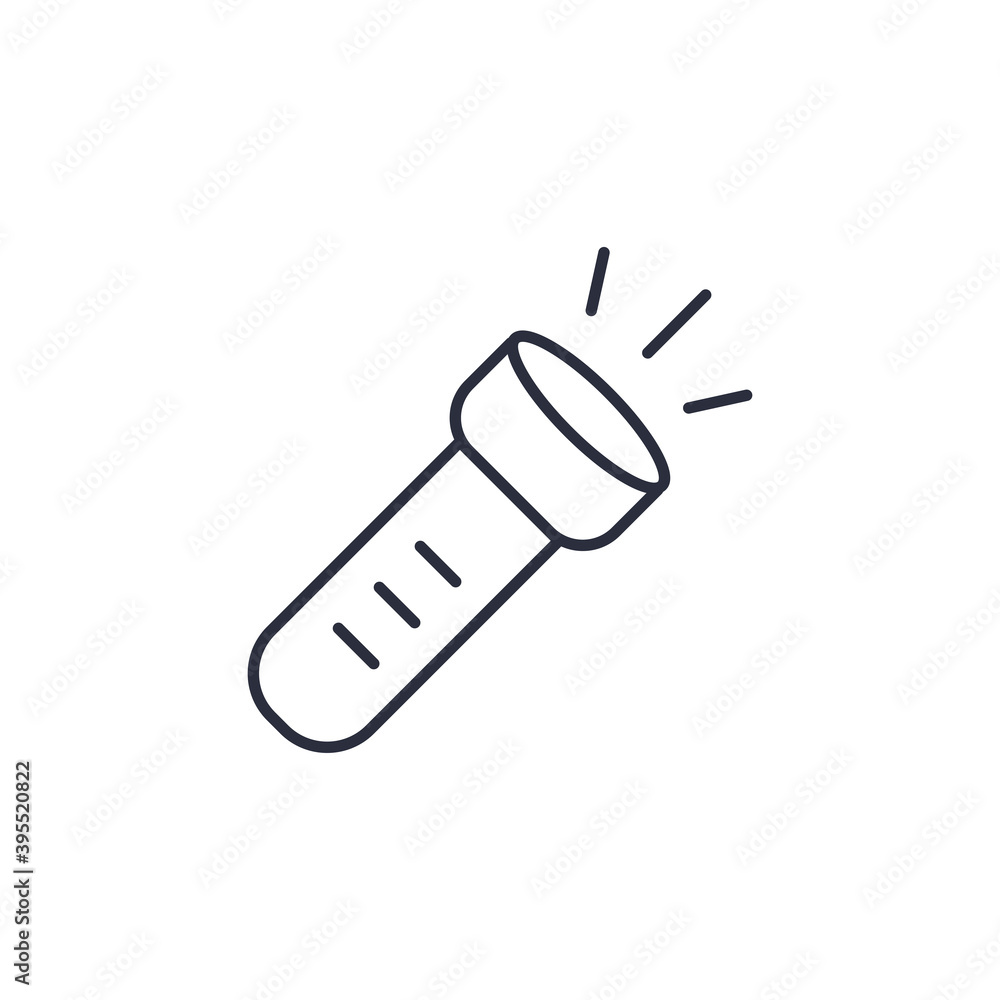 Flashlight icon isolated on white background. Torch symbol modern, simple, vector, icon for website design, mobile app, ui. Vector Illustration Flashlight icon isolated on white background. Torch symbol modern, simple, vector, icon for website design, mobile app, ui. Vector Illustration