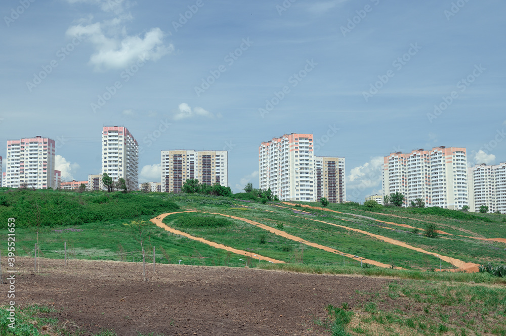 Obraz premium City life. City views. Urban exteriors, interiors and panoramas.