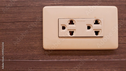 electrical outlet on wall