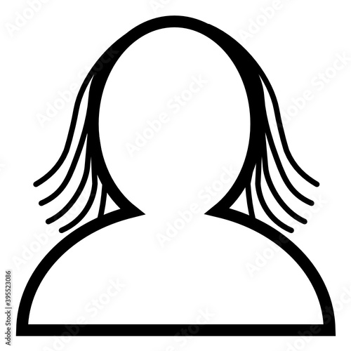 person icon female profile account