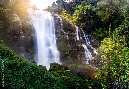 Wachirathan waterfall beautiful at Doi Inthanon national park, Chiang Mai, Thailand © NARANAT STUDIO