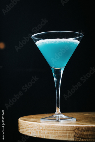 Winter blue martini