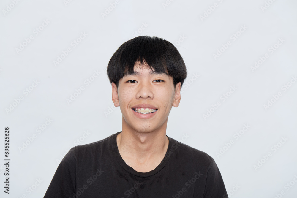 young Asian man making a confident young Asian man making a confident