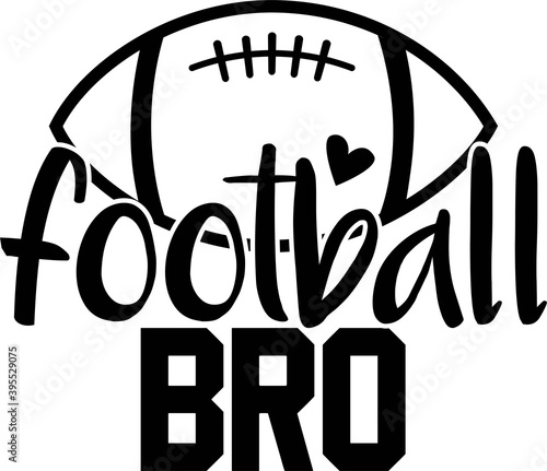 Football bro on the white background. Vector illustration