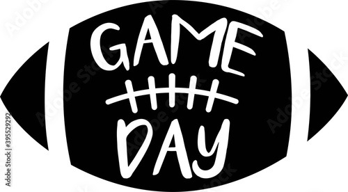 Game day on the white background. Vector illustration