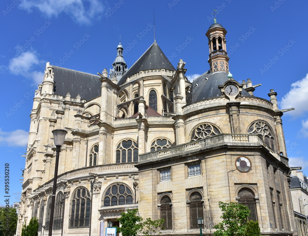 Saint-Eustache gothic church at Les Halles neighbourhood. Paris, France.
